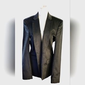 MEN'S JACKET | BLACK SUEDE LIKE | SIZE MEDIUM|DEAN BLAZER| GUESS
